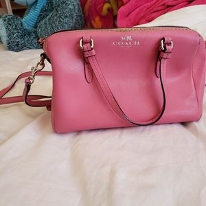 coach saffiano satchel